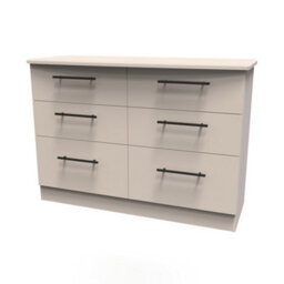 Howard 6 Drawer Wide Chest In Kashmir Matt (Ready Assembled) - thumbnail 3