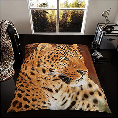 Gc Gaveno Cavailia 3D Wildlife Leopard 200X240 Cm Cosy Fleece Bed Throw, Extra Large Throw Blanket For Bed