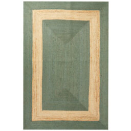 Beliani Rug Karakuyu Green 200 X 300 Cm Jute - thumbnail 4