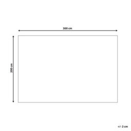 Beliani Rug Karakuyu Green 200 X 300 Cm Jute - thumbnail 3
