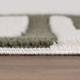 The Rugs Loft Olive And Ivory Abstract Geometric Living Room Area Rug And Runners Soft Pile - thumbnail 7