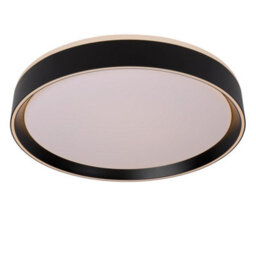 Lucide Nuria Modern Flush Ceiling Light 40Cm - Led Dim. - 1X24W 2700K - 3 Stepdim - Black - thumbnail 6