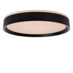 Lucide Nuria Modern Flush Ceiling Light 40Cm - Led Dim. - 1X24W 2700K - 3 Stepdim - Black - thumbnail 7