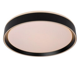 Lucide Nuria Modern Flush Ceiling Light 40Cm - Led Dim. - 1X24W 2700K - 3 Stepdim - Black - thumbnail 5