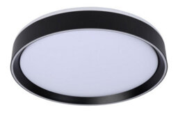 Lucide Nuria Modern Flush Ceiling Light 40Cm - Led Dim. - 1X24W 2700K - 3 Stepdim - Black - thumbnail 2