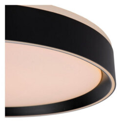 Lucide Nuria Modern Flush Ceiling Light 40Cm - Led Dim. - 1X24W 2700K - 3 Stepdim - Black - thumbnail 8