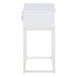 Furniture To Go Mitra 1 Drawer Bedside Table In White - thumbnail 3