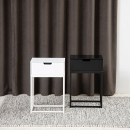 Furniture To Go Mitra 1 Drawer Bedside Table In White - thumbnail 6