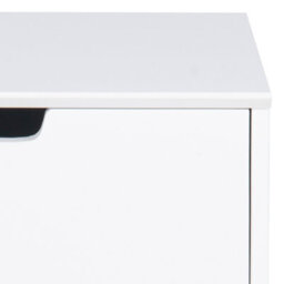 Furniture To Go Mitra 1 Drawer Bedside Table In White - thumbnail 8