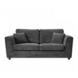 Furnishings For Less UK Ascot Large 3 Seater Sofa Chenille Fabric Charcoal Couch - thumbnail 7