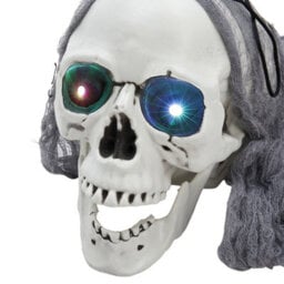 Living And Home Halloween Hanging Skull With Button Battery Glowing Eyes 85Cm(H) - thumbnail 7