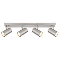 Luminosa Lighting Luminosa Robby Ceiling Spotlight Bar Nickel Matt 4X Gu10 - thumbnail 3
