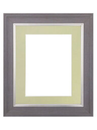 Frames By Post Scandi Slate Grey Frame With Light Grey Mount For Image Size 10 X 6 - thumbnail 1