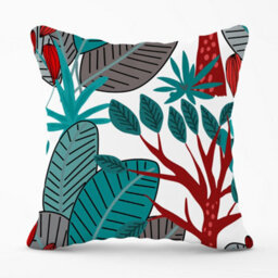 Warren Reed Designer Jungle Exotic Summer Tropical Leaves Cushions 45Cm X 45Cm - thumbnail 1