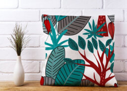 Warren Reed Designer Jungle Exotic Summer Tropical Leaves Cushions 45Cm X 45Cm - thumbnail 2