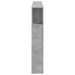 Berkfield Led Headboard Concrete Grey 160X18.5X103.5 Cm Engineered Wood - thumbnail 7