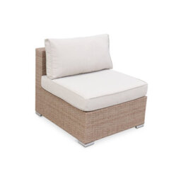 Sweeek - 5-Seater Polyrattan Corner Garden Sofa Set Napoli Beige 234X82X67 Cm - thumbnail 3