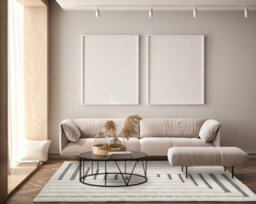 Freya Living Room Area Rug Contemporary 3D Embossed Modern Merge Line Design - Cream 160Cm X 230Cm - thumbnail 3