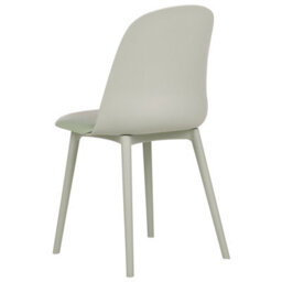 Wyld and Coco Set Of 2 Light Green Padded Dining Chairs - Space-Saving Armrest-Free Design, Faux Leather Upholstery, Modern Lumaliving Range - thumbnail 6
