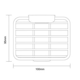 Showerdrape Suctionloc Chrome Steel Suction Wall Mounted Soap Basket - thumbnail 6