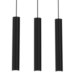 Milagro Hudson Pendant Lamp Hand Made High Quality Elegant Cylindrical Design With Matt Black Finish - thumbnail 2