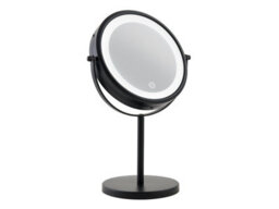 Corby of Windsor Corby Winchester Hotel Collection Freestanding Led Mirror In Matte Black - thumbnail 1