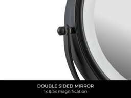 Corby of Windsor Corby Winchester Hotel Collection Freestanding Led Mirror In Matte Black - thumbnail 4