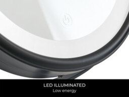 Corby of Windsor Corby Winchester Hotel Collection Freestanding Led Mirror In Matte Black - thumbnail 3