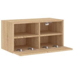 Berkfield Durable Tv Wall Cabinet Sonoma Oak 60X30X30 Cm Engineered Wood - thumbnail 7
