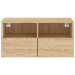 Berkfield Durable Tv Wall Cabinet Sonoma Oak 60X30X30 Cm Engineered Wood - thumbnail 8
