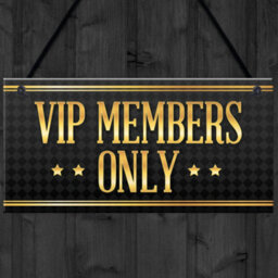 Red Ocean Vip Members Only Home Bar Sign Bbq Garden Pub Man Cave Plaque Dad Shed Fathers Day Gift - thumbnail 4