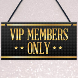 Red Ocean Vip Members Only Home Bar Sign Bbq Garden Pub Man Cave Plaque Dad Shed Fathers Day Gift - thumbnail 3