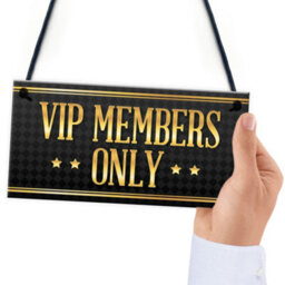 Red Ocean Vip Members Only Home Bar Sign Bbq Garden Pub Man Cave Plaque Dad Shed Fathers Day Gift - thumbnail 6