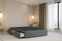 "Nexus Portofino Plush Divan, Steel, 54"" Winged Hb, 2 Drawers Foot-End, Open Coil Mattress, King" - thumbnail 6