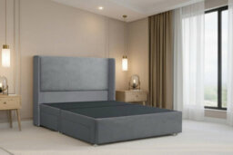 "Nexus Portofino Plush Divan, Steel, 54"" Winged Hb, 2 Drawers Foot-End, Open Coil Mattress, King" - thumbnail 5