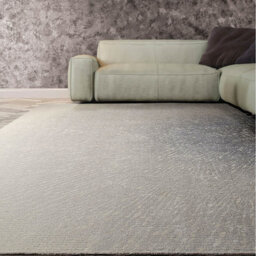 Grey Viscose , Wool  Abstract Luxurious , Modern , Wool Rug For Living Room, Bedroom - 297Cm X 419Cm - thumbnail 3