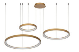Lucide Vidal 120W Led Single Pendant Matt Gold - thumbnail 2