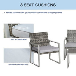 Wyld Haus Kelusu 5-Seater Rattan Garden Sofa Set - 2 Armchairs, Loveseat And Tempered Glass Coffee Table - thumbnail 7