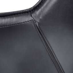 Beliani Desk Chair Newdale Faux Leather Black - thumbnail 9