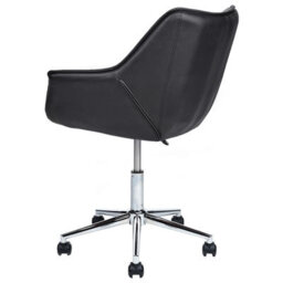 Beliani Desk Chair Newdale Faux Leather Black - thumbnail 7
