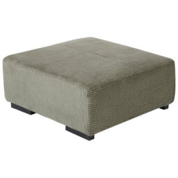Wyld And Coco Green Jumbo Corduroy Ottoman 80 X 80 X 35 Cm - Square Footstool For Living Room - thumbnail 4