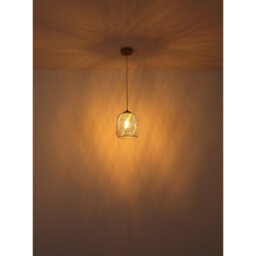 Luminosa Lighting Luminosa Dichti 18Cm Wire Frame Pendant Ceiling Light Sand Colored Matt 1X E27 - thumbnail 5