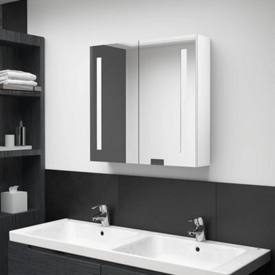 Vidaxl Led Bathroom Mirror Cabinet Shining White 62X14X60 Cm - image 1