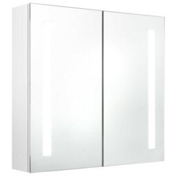 Vidaxl Led Bathroom Mirror Cabinet Shining White 62X14X60 Cm - thumbnail 2