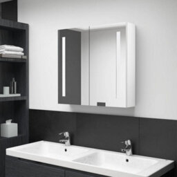 Vidaxl Led Bathroom Mirror Cabinet Shining White 62X14X60 Cm - thumbnail 1