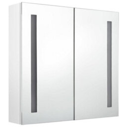 Vidaxl Led Bathroom Mirror Cabinet Shining White 62X14X60 Cm - thumbnail 3