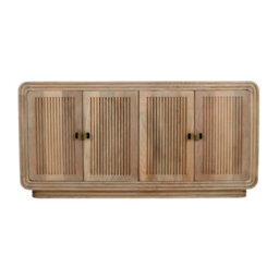Buttercup Farm Hudson Carved 4 Doors Large Sideboard - Mango Wood - L45 X W163 X H80 Cm - thumbnail 2