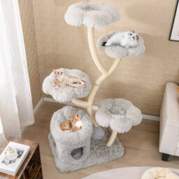 Tall Cat Tree Sisal W/scratching Posts & Private Cat Condo - thumbnail 6