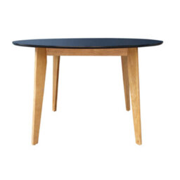 Bo Living Norse Dining Table Black Top Oak Legs - thumbnail 4