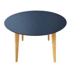 Bo Living Norse Dining Table Black Top Oak Legs - thumbnail 1